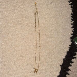 Kendra Scott Gold 'R' Initial Necklace